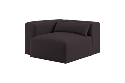 Jasmine Chair One Arm Left in Dante Charcoal