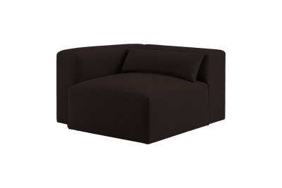 Jasmine Chair One Arm Left in Dante Ebony