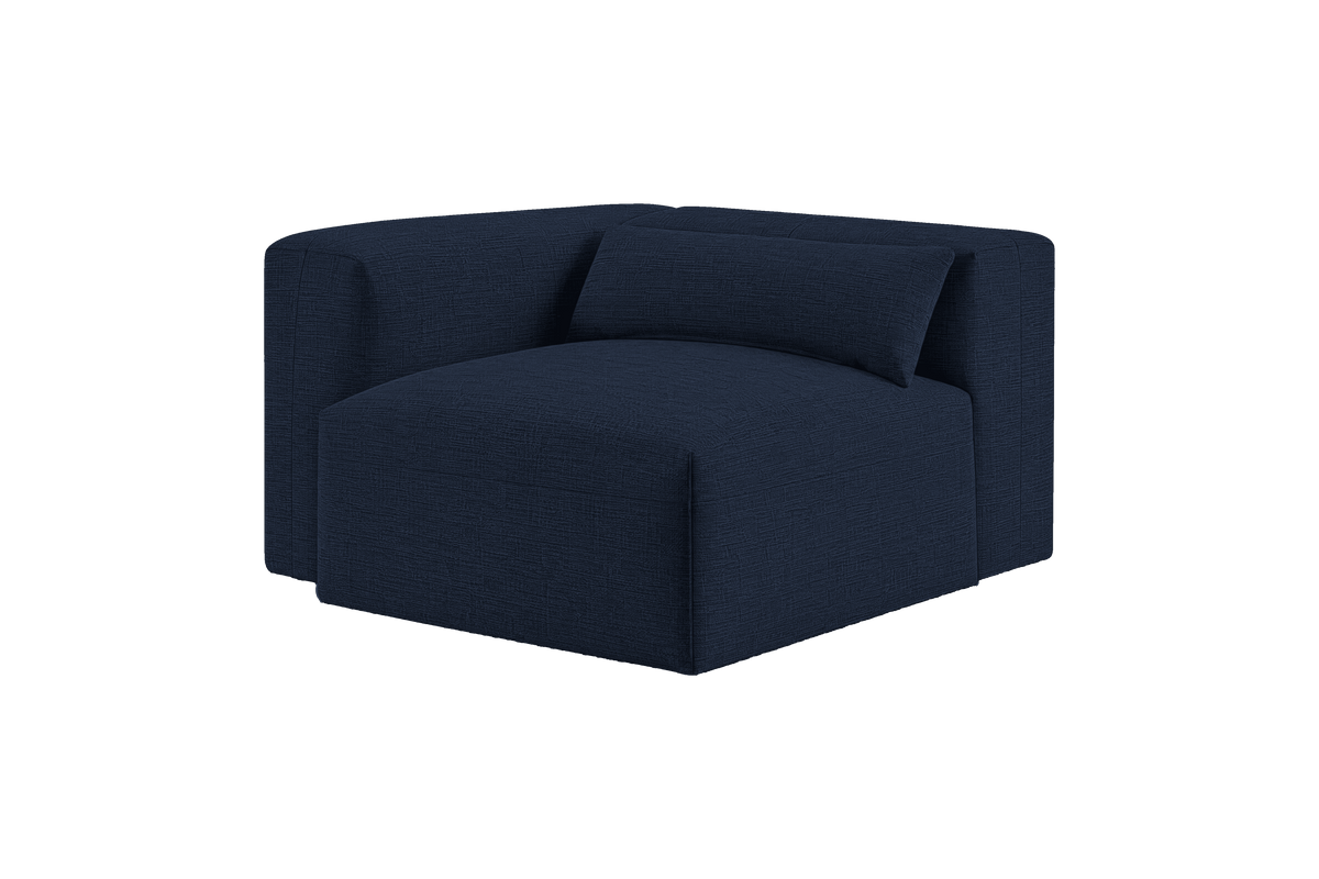 Jasmine Chair One Arm Left in Roni Ember Blue
