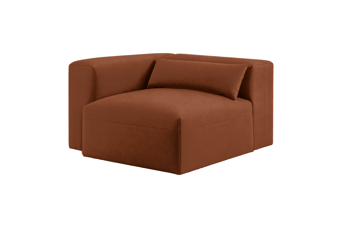 Jasmine Chair One Arm Left in Dante Hazel