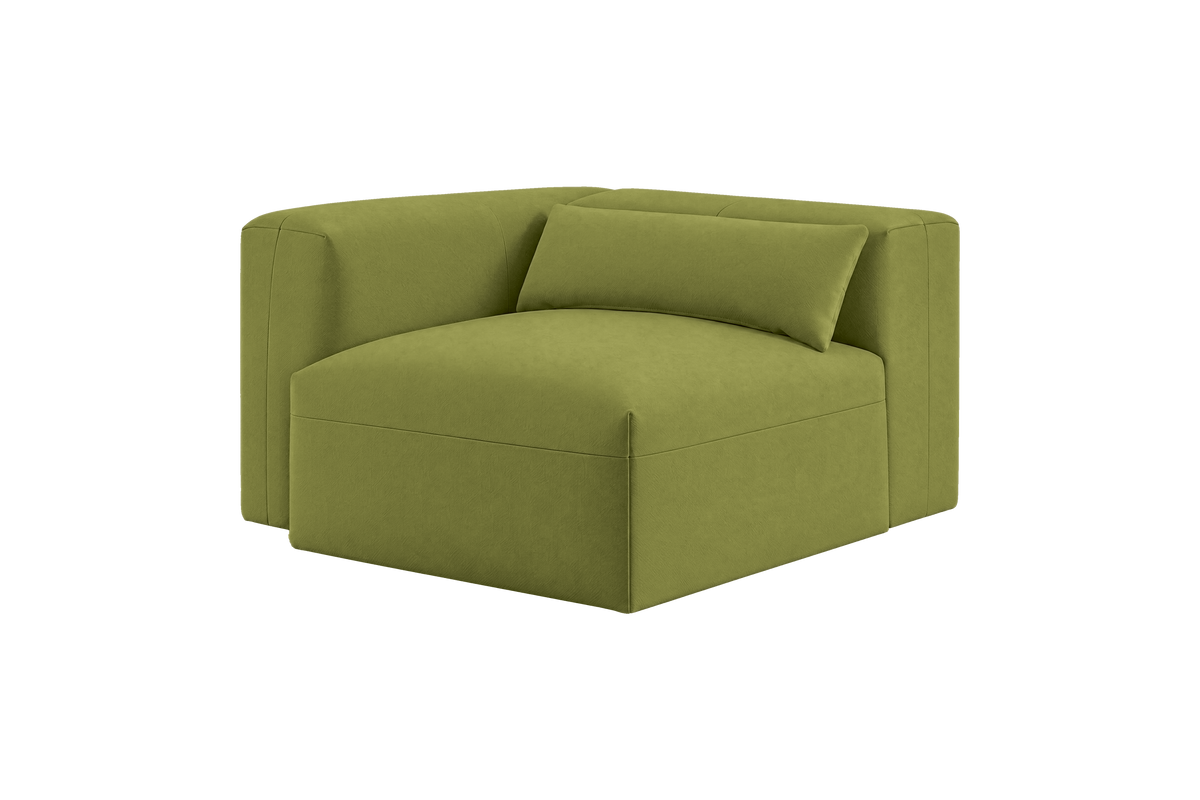 Jasmine Chair One Arm Left in Fresco Key Lime