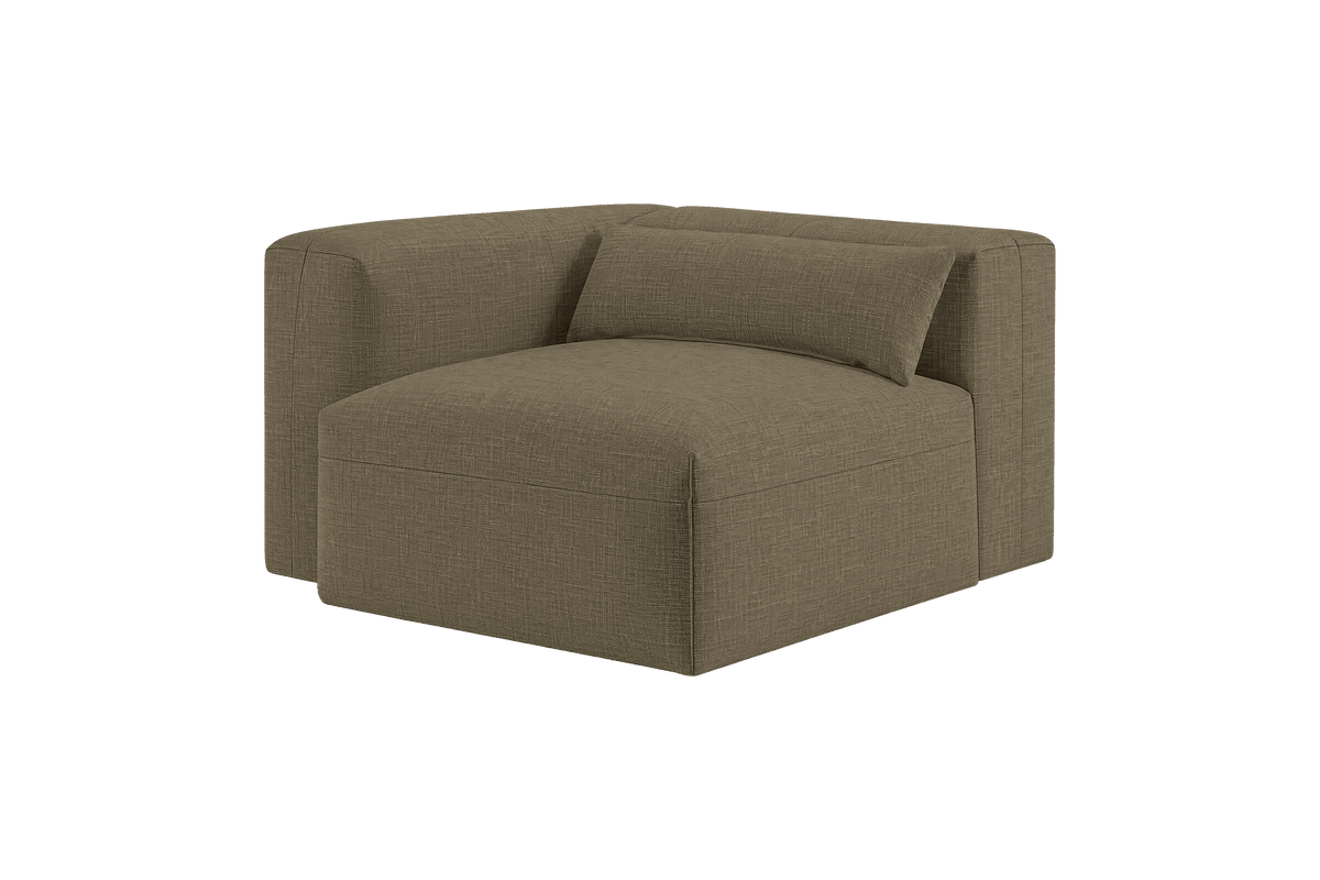 Jasmine Chair One Arm Left in Mosquito Malibu