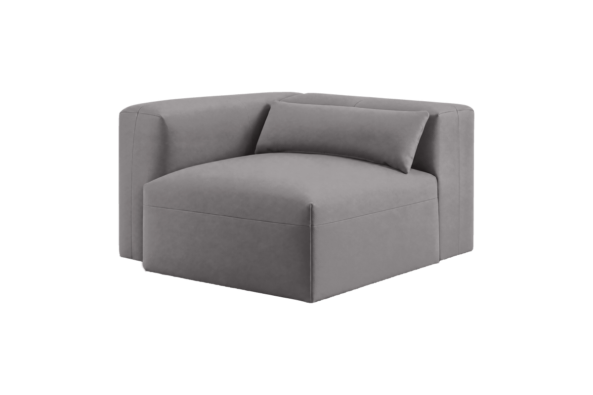 Jasmine Chair One Arm Left in Dante Meteor