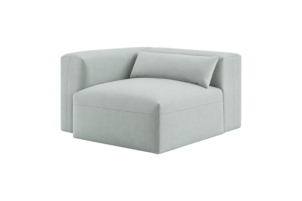 Jasmine Chair One Arm Left in Fresco Meteor