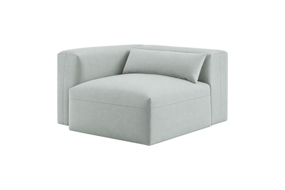 Jasmine Chair One Arm Left in Fresco Meteor