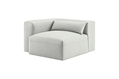 Jasmine Chair One Arm Left in Felix Milky
