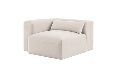 Jasmine Chair One Arm Left in Fresco Milky