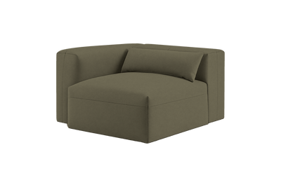 Jasmine Chair One Arm Left in Felix Olive
