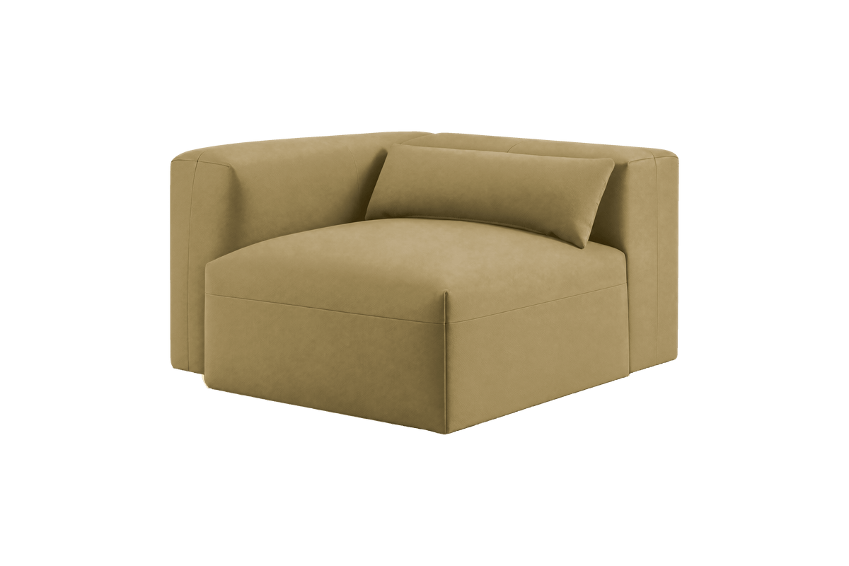 Jasmine Chair One Arm Left in Marfa Olivia