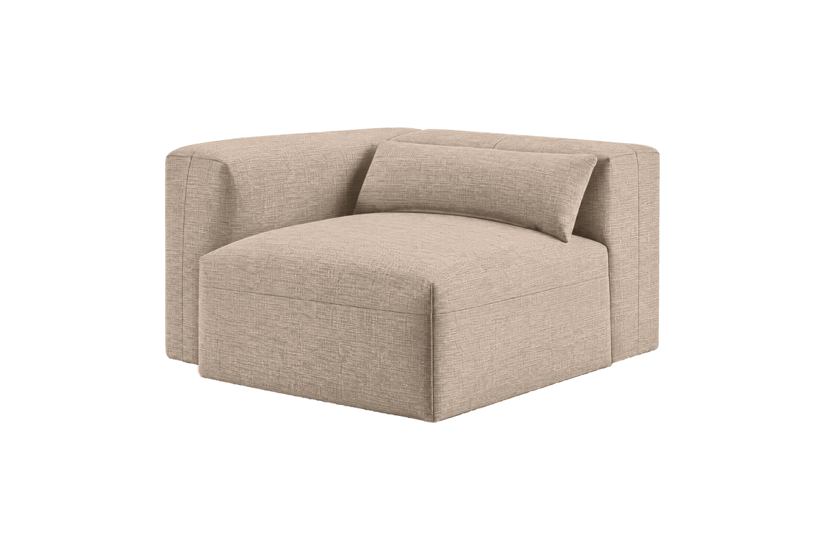 Jasmine Chair One Arm Left in Roni Pine Nut