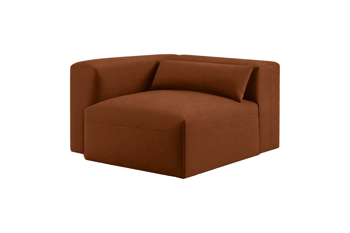 Jasmine Chair One Arm Left in Marfa Pluto