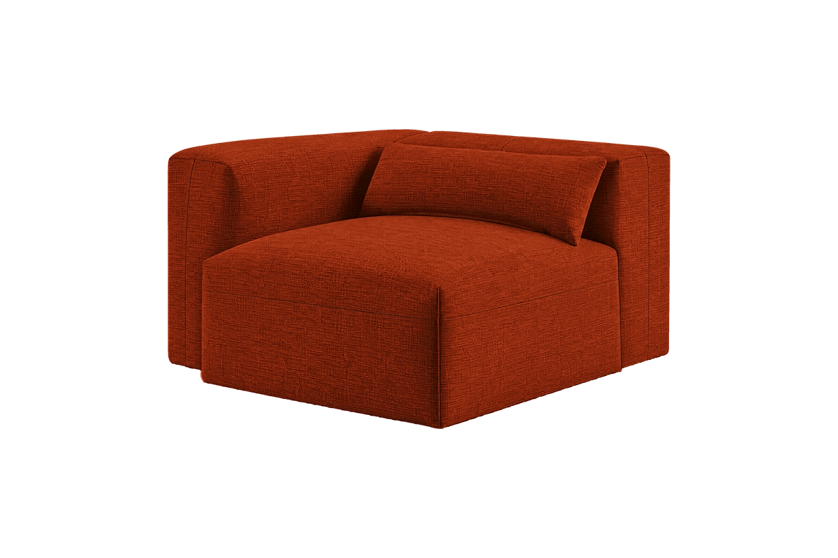 Jasmine Chair One Arm Left in Roni Poppy