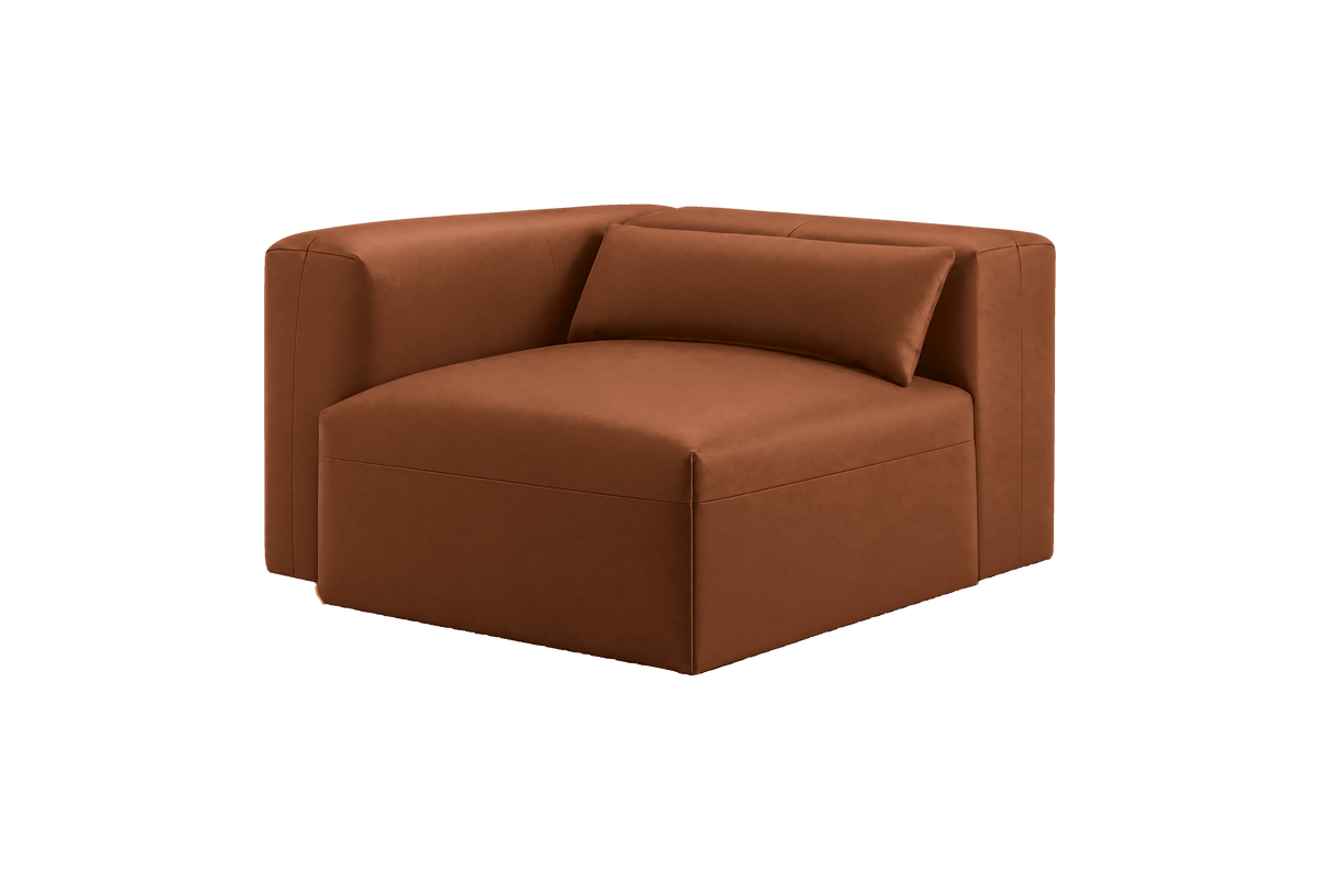 Jasmine Chair One Arm Left in Momo Porto
