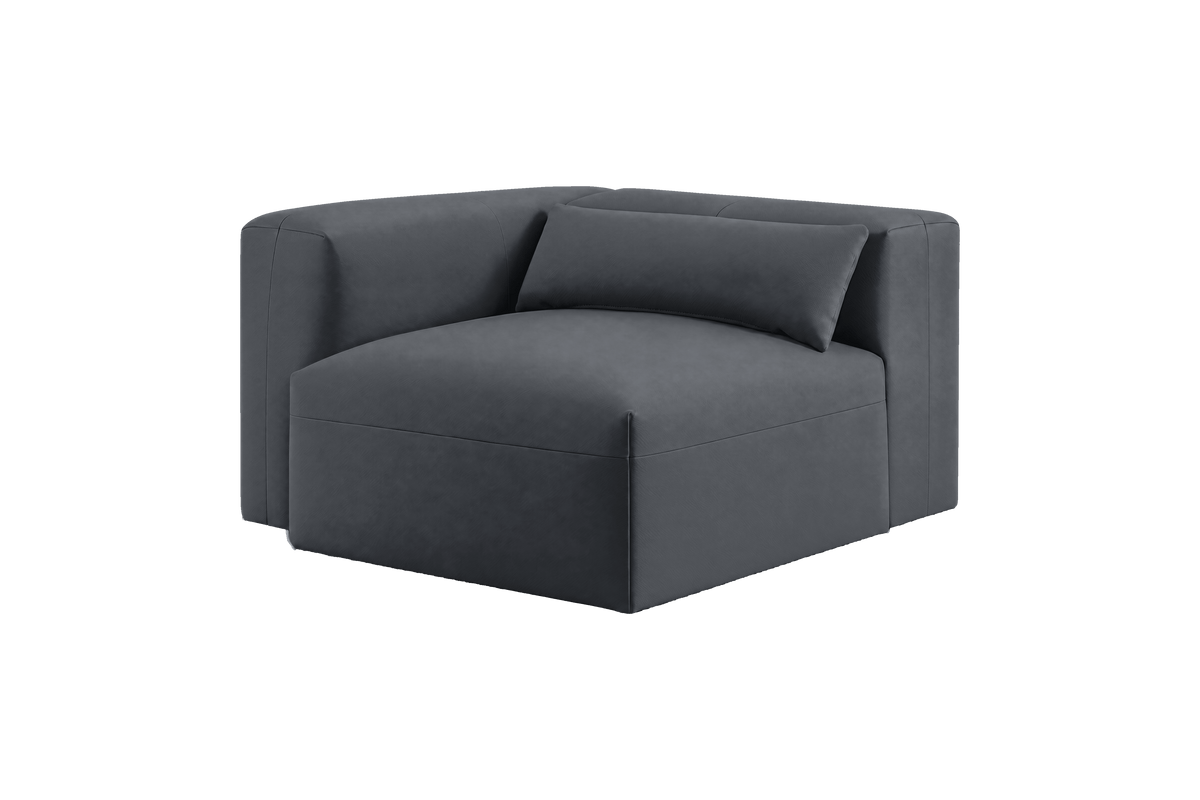 Jasmine Chair One Arm Left in Dante Shark