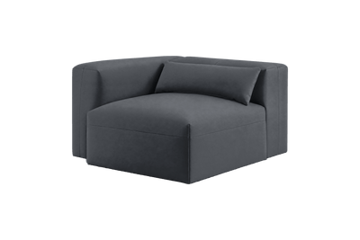 Jasmine Chair One Arm Left in Dante Shark