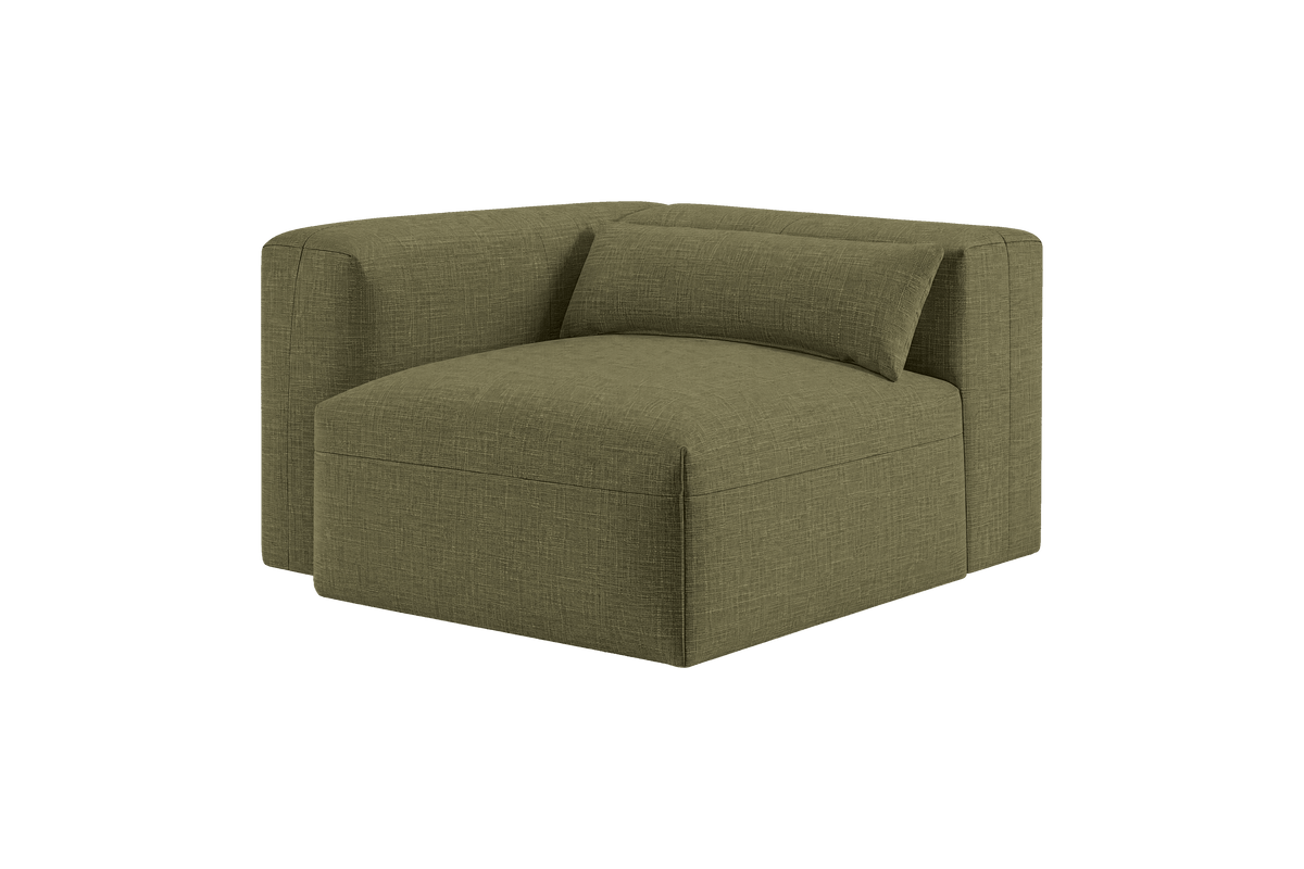 Jasmine Chair One Arm Left in Mosquito Sycamore