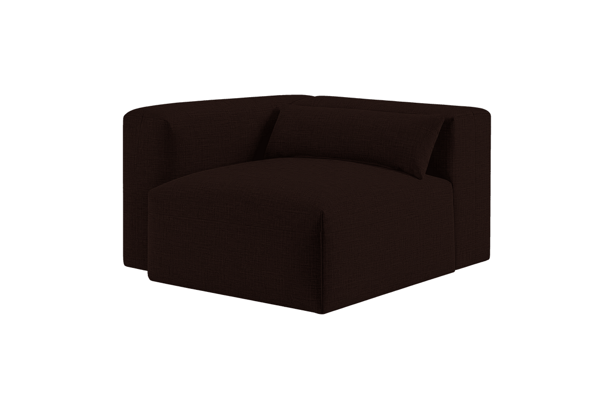 Jasmine Chair One Arm Left in Mosquito Terra