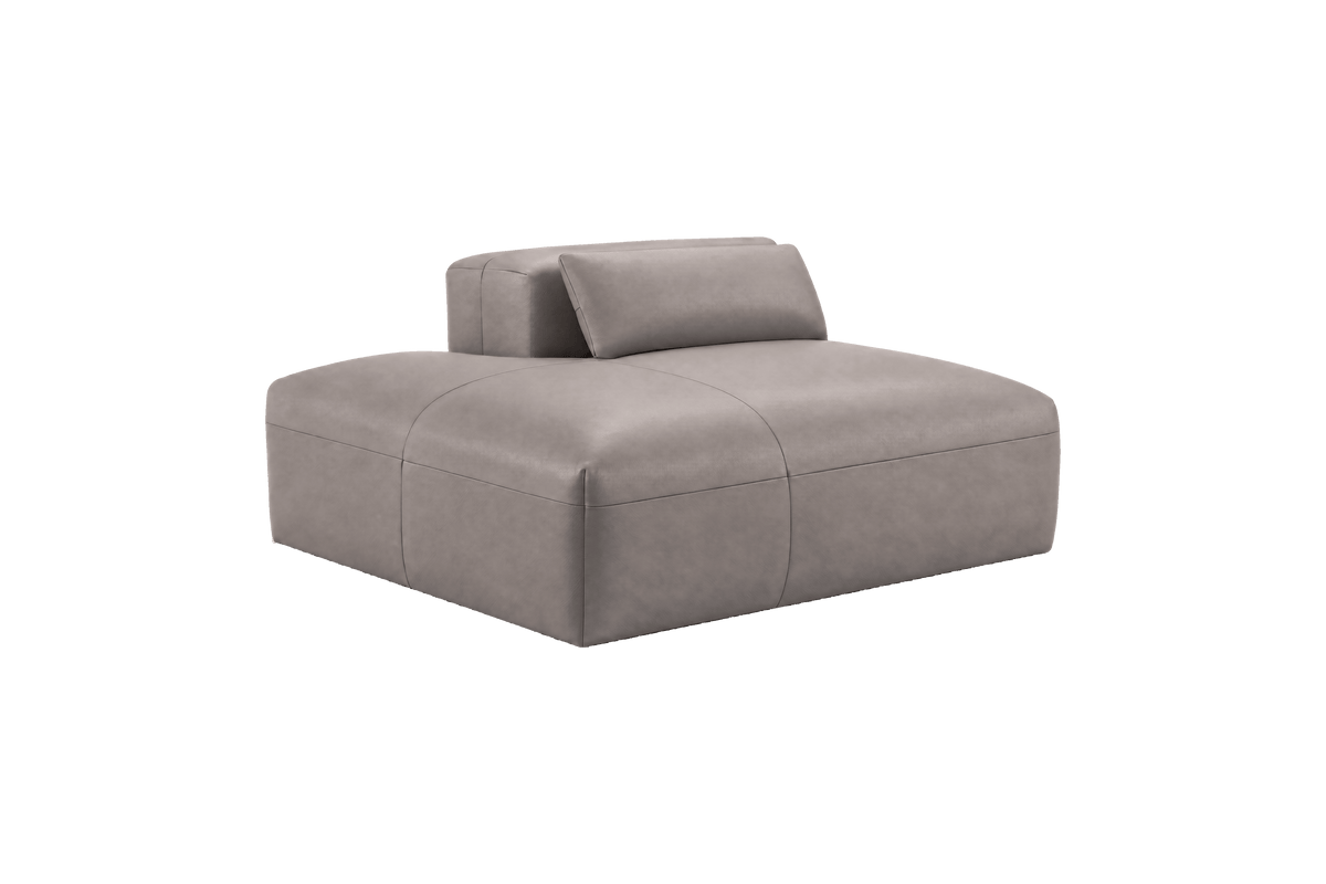 Jasmine Chaise Left in Momo Ash