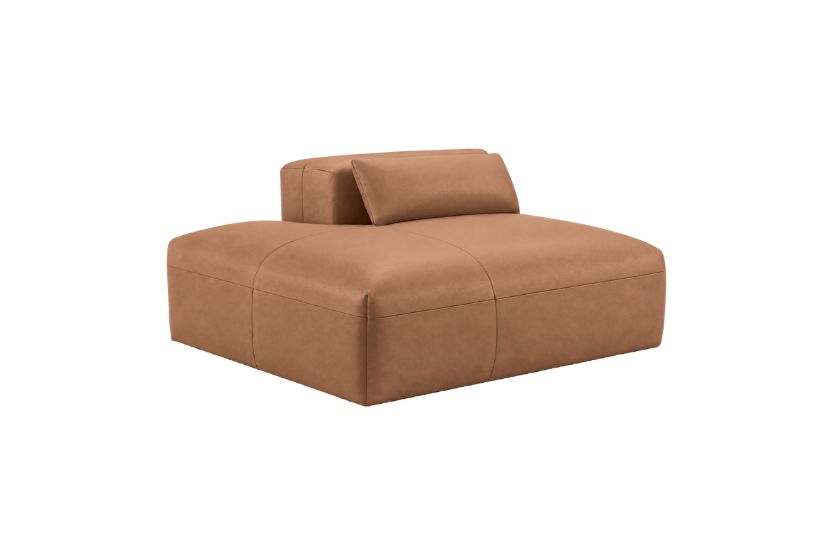Jasmine Chaise Left in Momo Camel