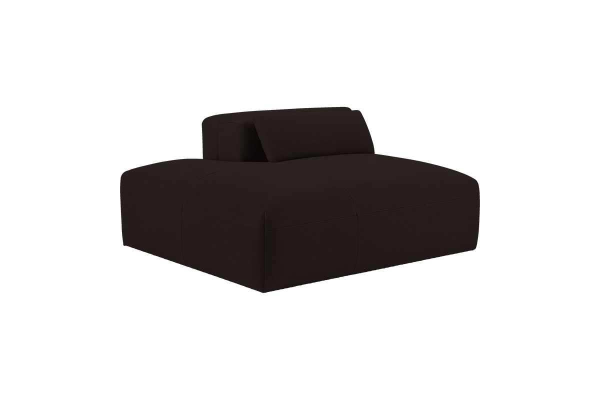 Jasmine Chaise Left in Dante Ebony