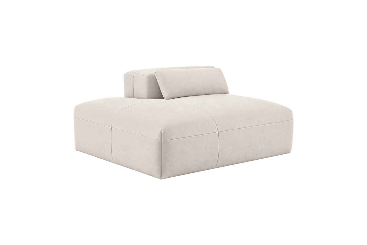 Jasmine Chaise Left in Fresco Milky