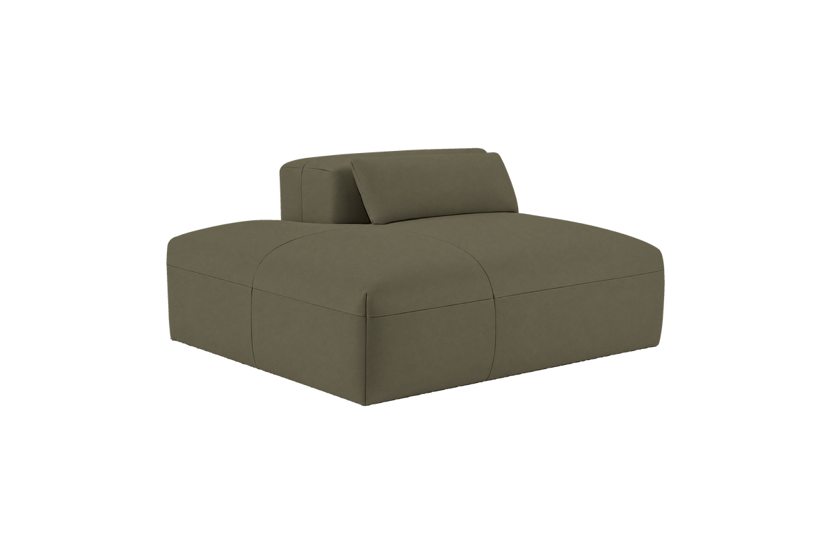 Jasmine Chaise Left in Felix Olive
