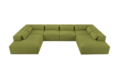 Jasmine Luxe Open U Shape in Fresco Key Lime