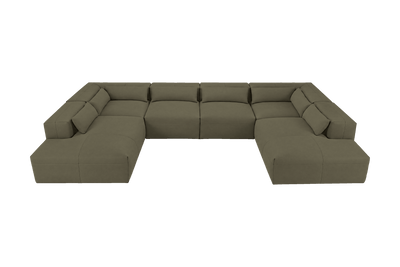Jasmine Luxe Open U Shape in Felix Olive