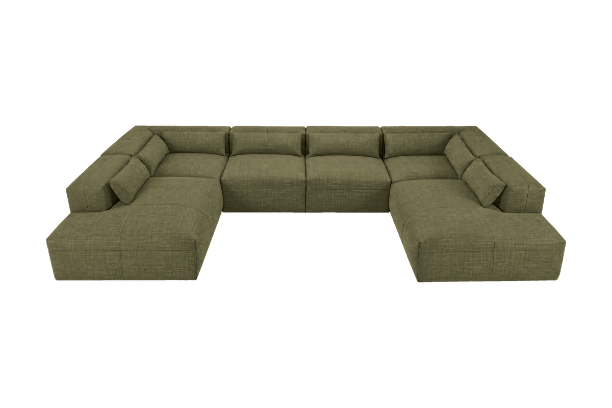 Jasmine Luxe Open U Shape in Mosquito Sycamore