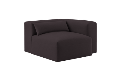 Jasmine Chair One Arm Right in Dante Charcoal