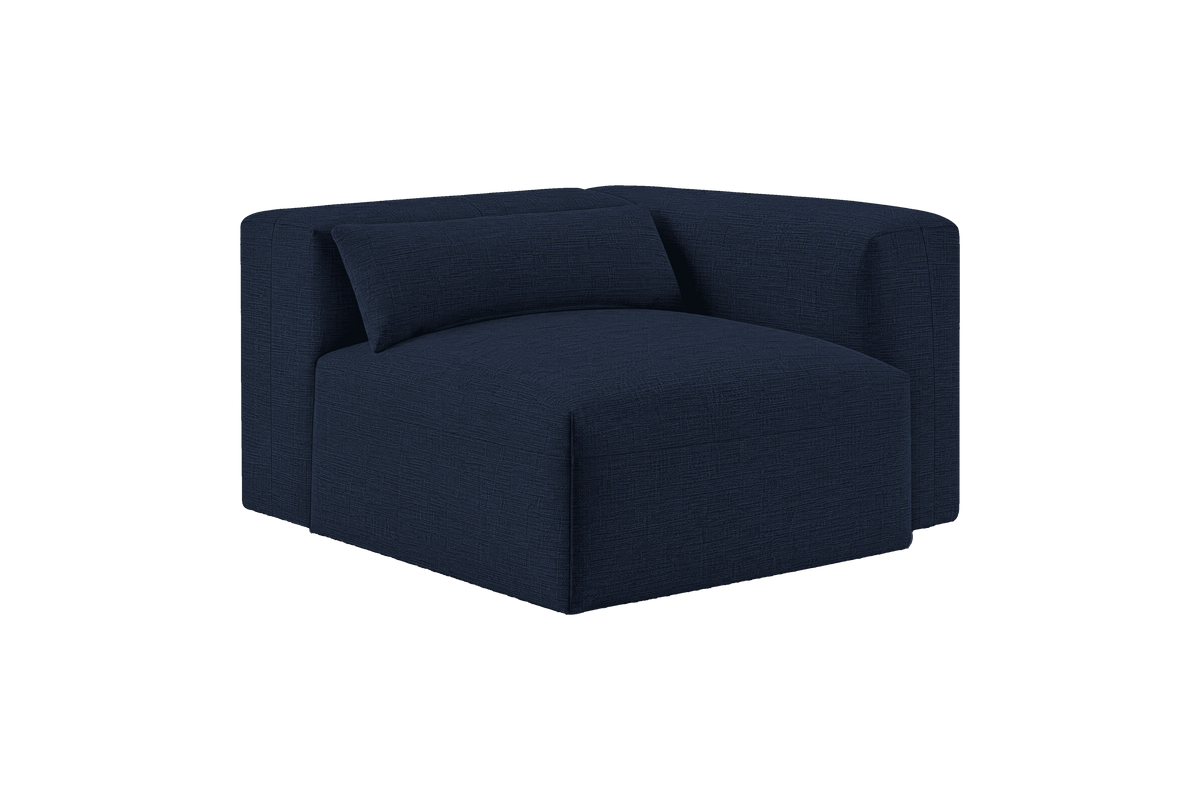Jasmine Chair One Arm Right in Roni Ember Blue
