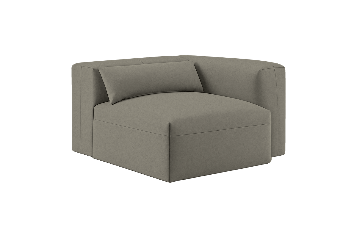 Jasmine Chair One Arm Right in Felix Glace