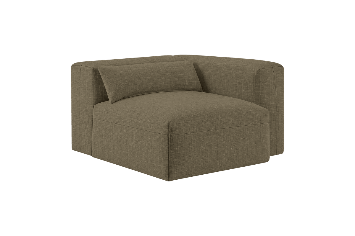 Jasmine Chair One Arm Right in Mosquito Malibu