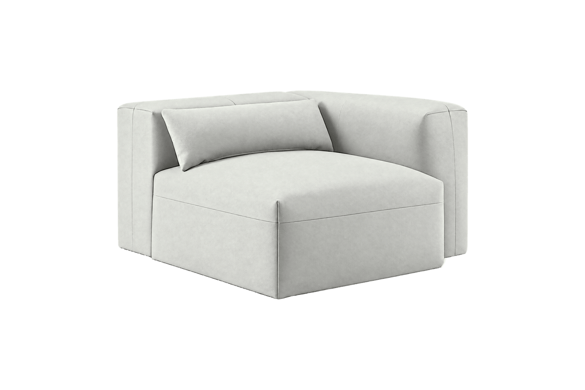 Jasmine Chair One Arm Right in Felix Milky