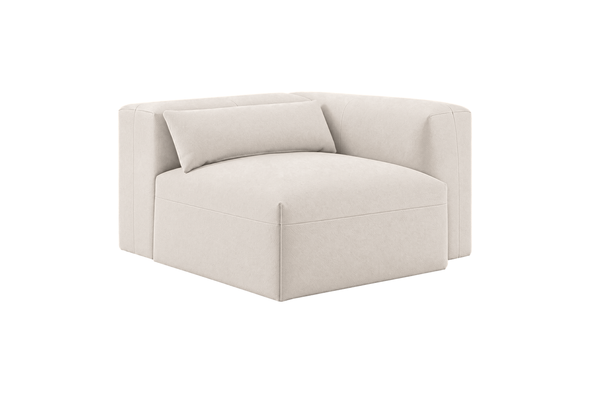 Jasmine Chair One Arm Right in Fresco Milky
