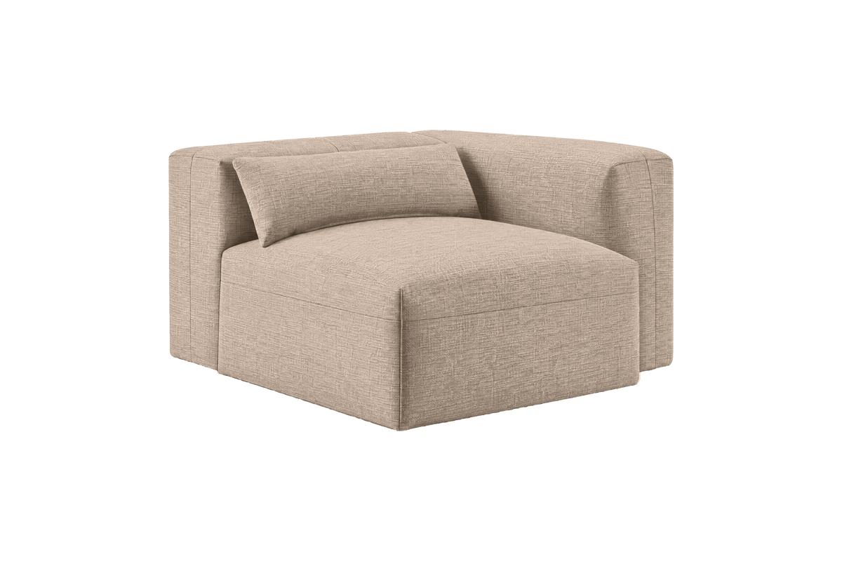 Jasmine Chair One Arm Right in Roni Pine Nut