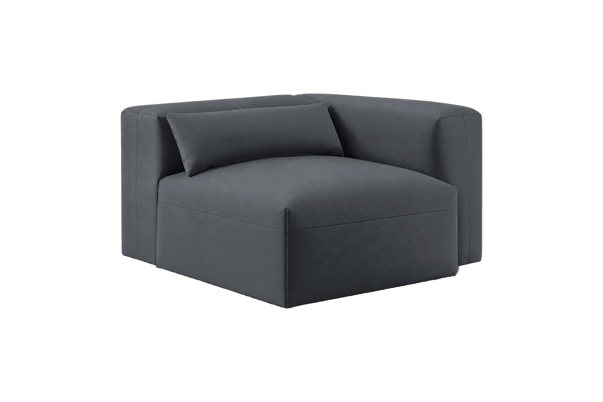 Jasmine Chair One Arm Right in Dante Shark