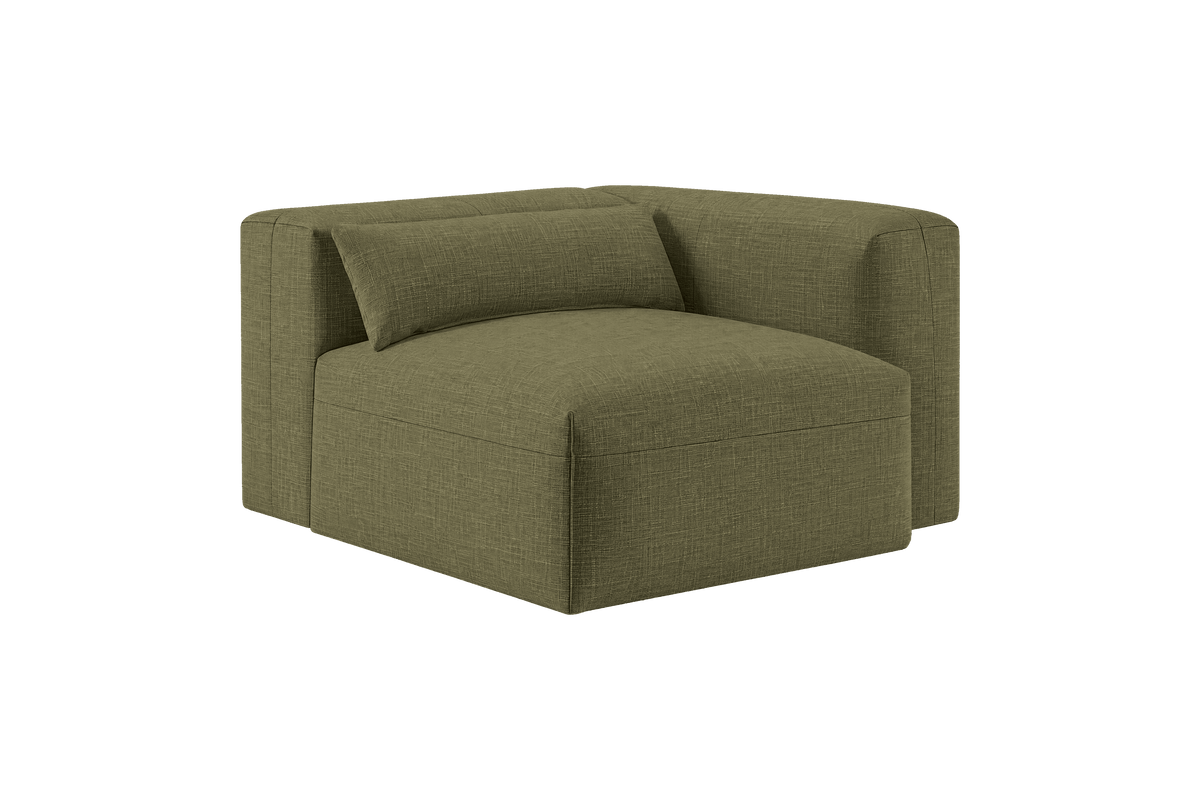 Jasmine Chair One Arm Right in Mosquito Sycamore