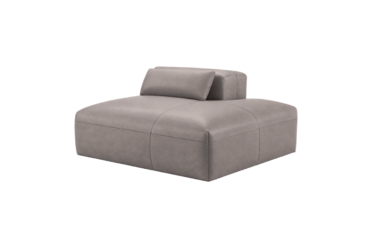 Jasmine Chaise Right in Momo Ash