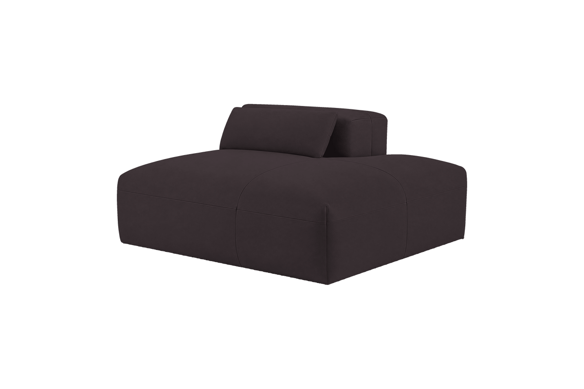 Jasmine Chaise Right in Dante Charcoal