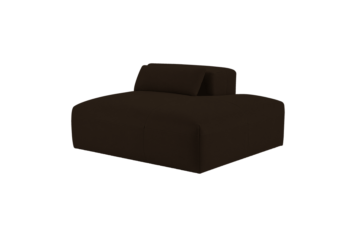 Jasmine Chaise Right in Marfa Charcoal