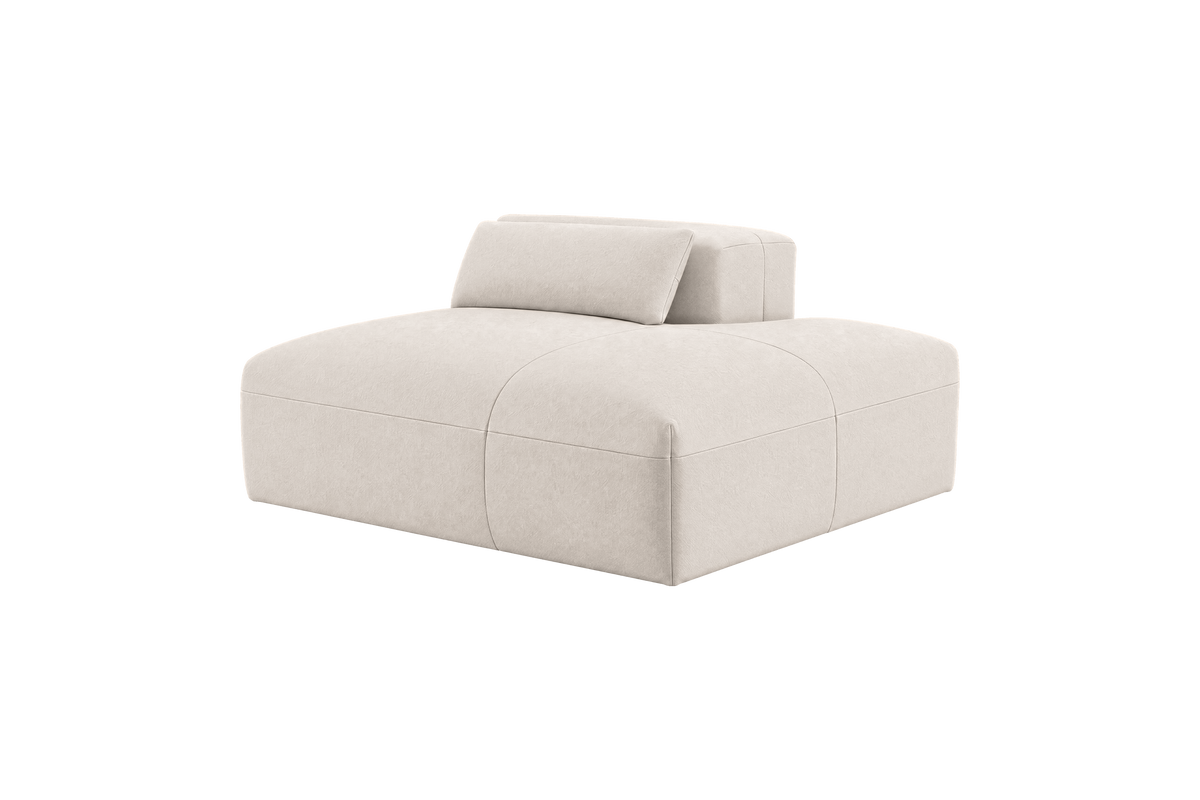 Jasmine Chaise Right in Fresco Milky