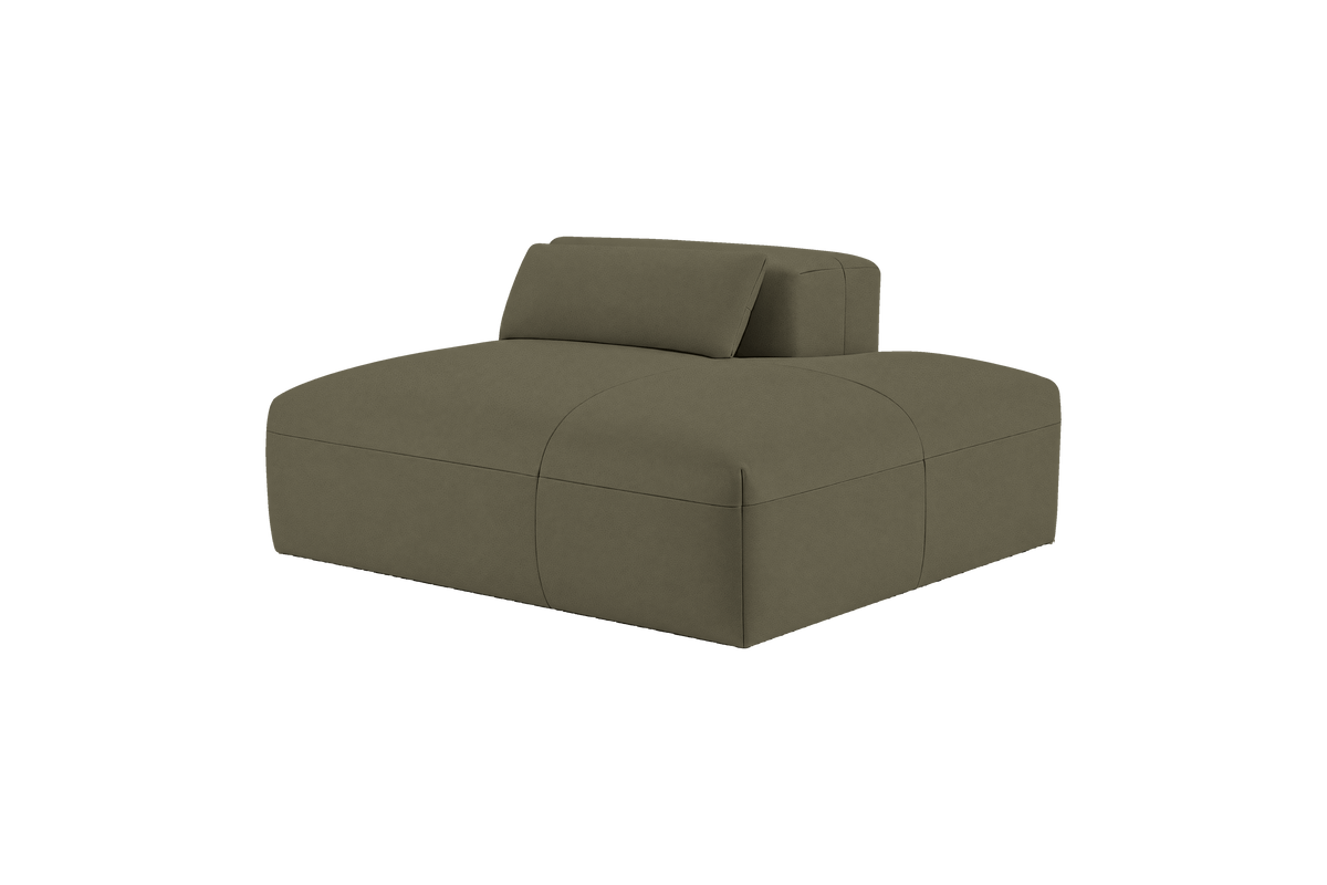 Jasmine Chaise Right in Felix Olive