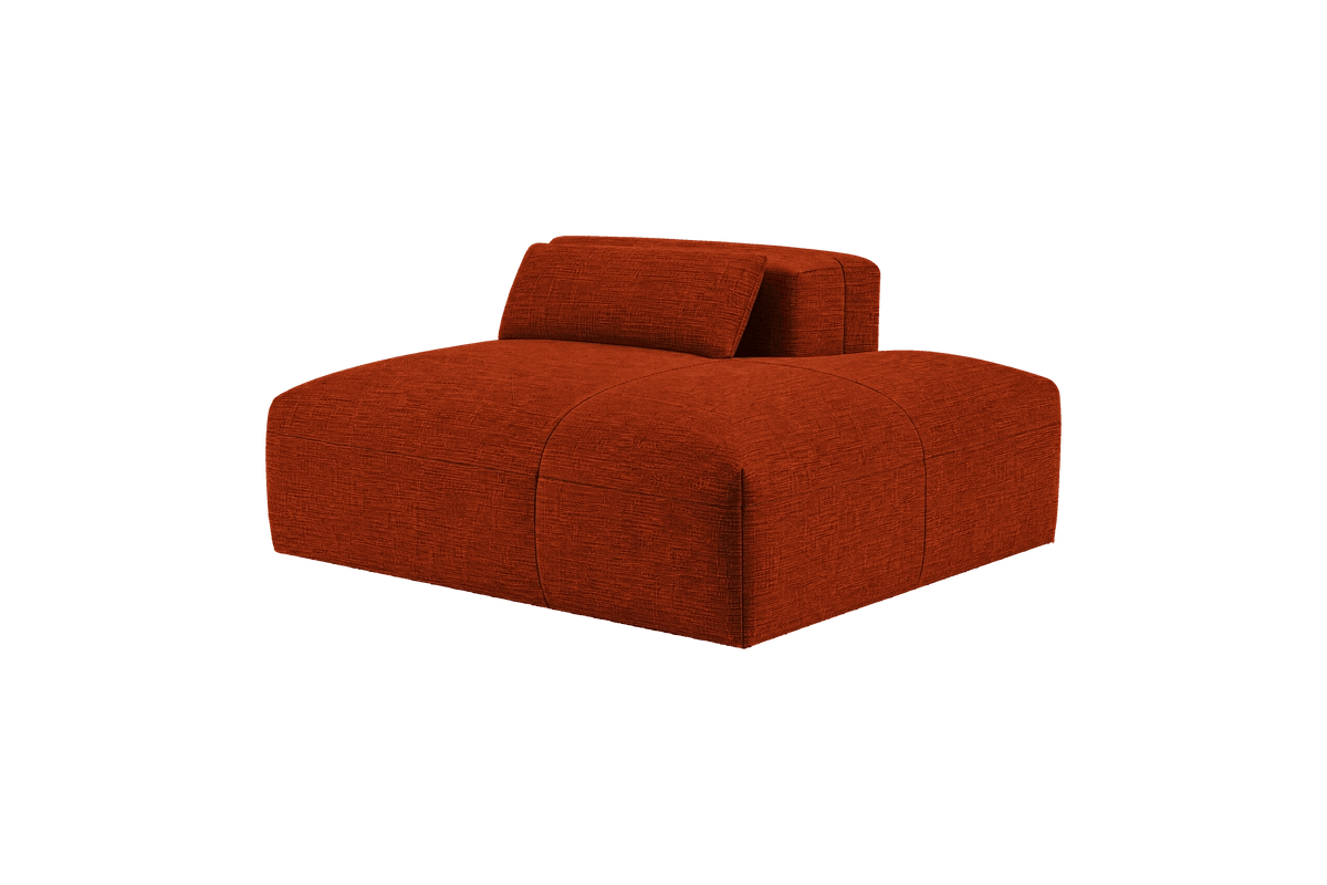 Jasmine Chaise Right in Roni Poppy
