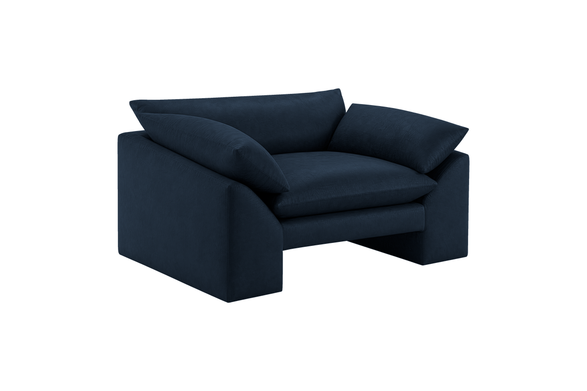 Lotus Armchair in Dante Aqua