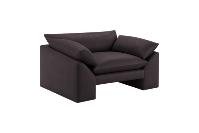 Lotus Armchair in Dante Charcoal