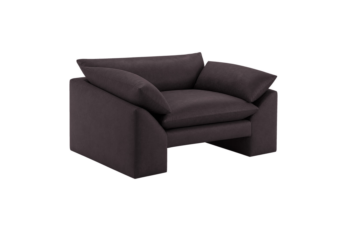Lotus Armchair in Dante Charcoal