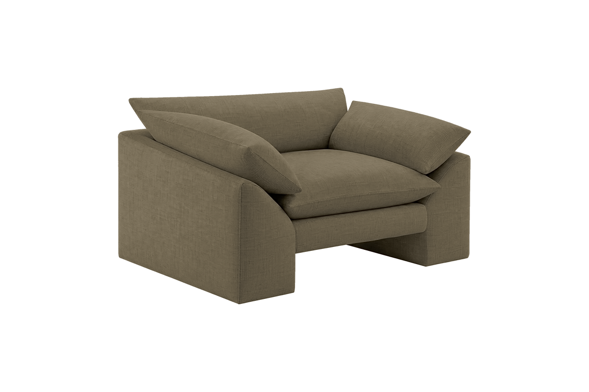 Lotus Armchair in Mosquito Malibu