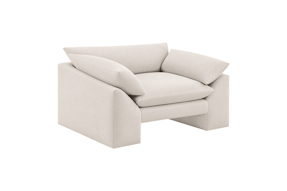 Lotus Armchair in Fresco Milky