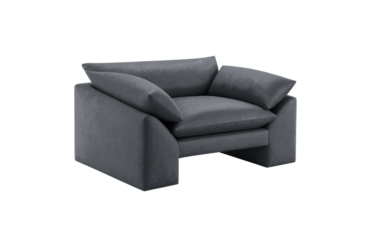 Lotus Armchair in Dante Shark